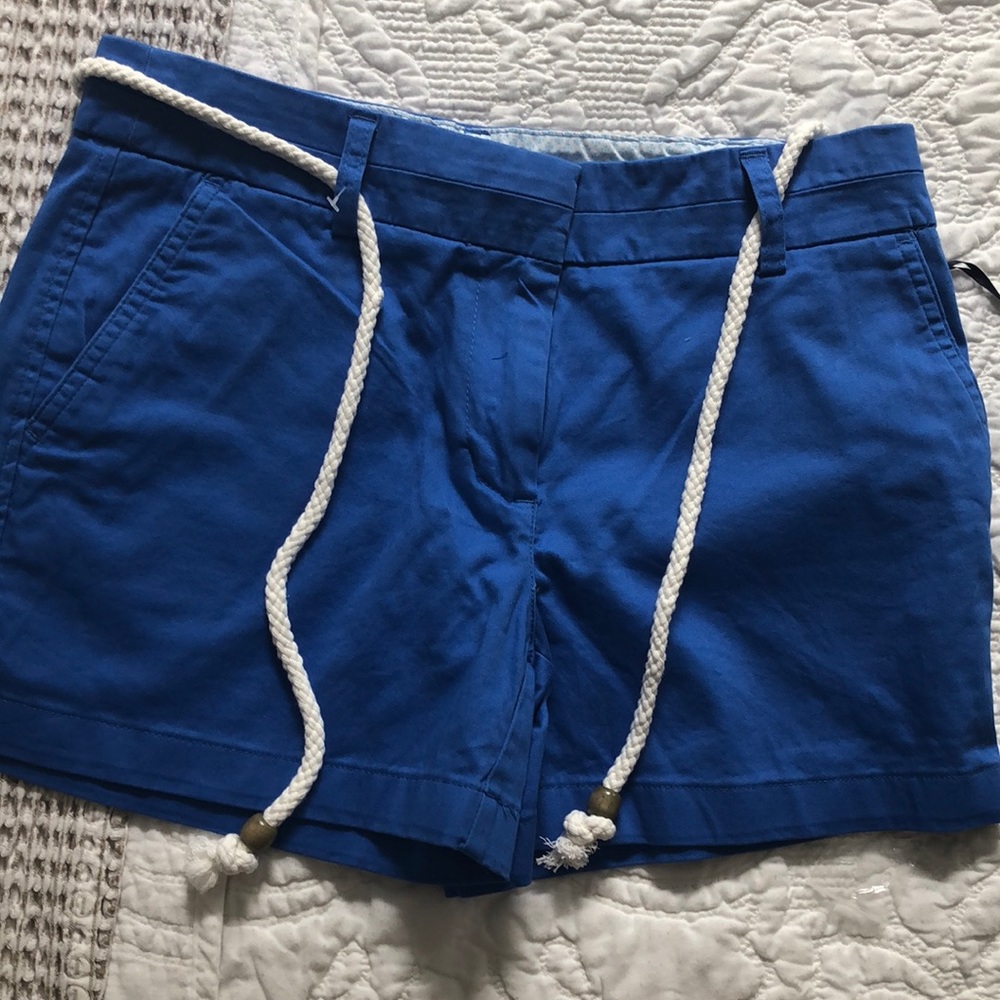 British khaki blue shorts